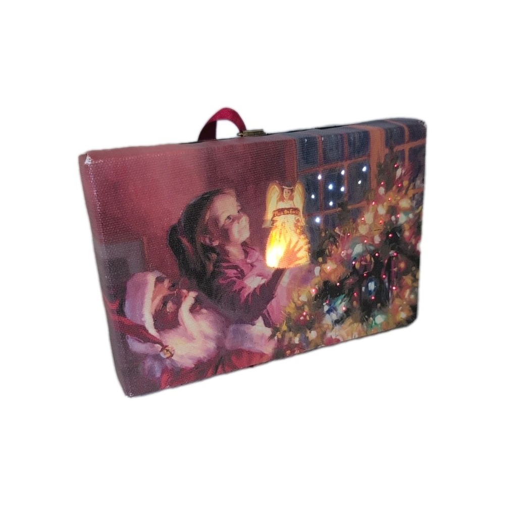 Mr. Christmas LITTLE ANGEL BRIGHT Small Canvas Print by Steve Henderson - Lights